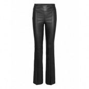 Lthr Bootcut.Stretch Trousers Leather Leggings/Byxor Svart Helmut Lang