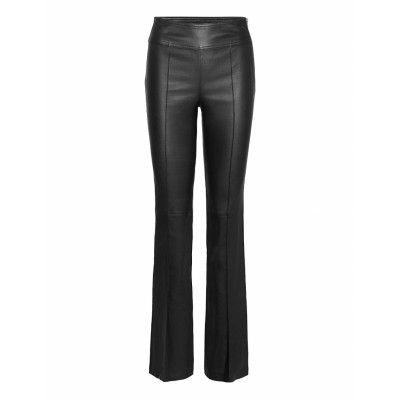 Lthr Bootcut.Stretch Trousers Leather Leggings/Byxor Svart Helmut Lang