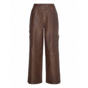 Lulu Pants Bottoms Trousers Leather Leggings-Byxor Brown H2O Fagerholt