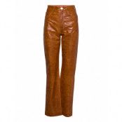 Lynn Pants Leather Trousers Leather Leggings/Byxor Brun REMAIN Birger Christensen