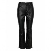 Maggy Leather Pants Bottoms Trousers Leather Leggings-Byxor Black Malina