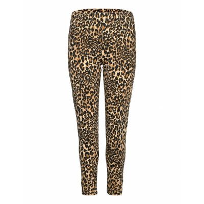 Malba, Long Leggings Leggings Brun Zizzi