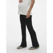 Mamalicious Mlbrynja Flare Jersey Legging A. Noos - Black - XL