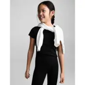 Mango Cotton Ribbed Leggings - Black - 140