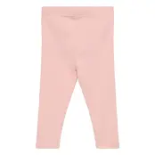 Mango Cotton Ribbed Leggings Rosa