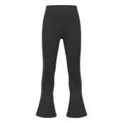 Mango Flared Cotton Leggings - Black - 8