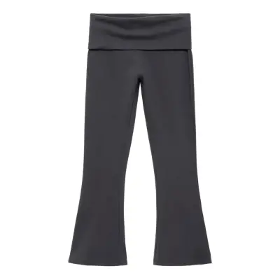 Mango Flared Leggings - Grey - 7