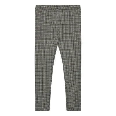 Mango Houndstooth Leggings Brun