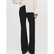 Mango Leggings With Seam Detail - Black - S