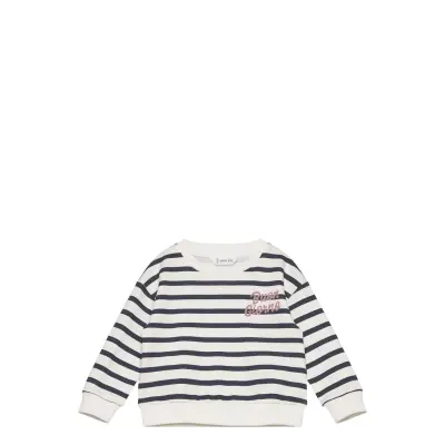 Mango Message Striped Sweatshirt - White - 104