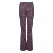 Mango Printed Flared Leggings Lila