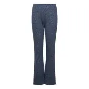 Mango Printed Flared Leggings Marinblå