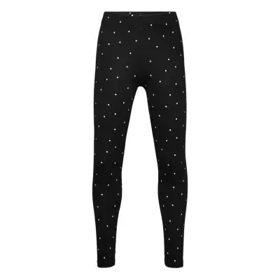 Mango Printed Leggings - Black - 152