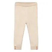 Mango Ribbed Knitted Leggings - Beige - 18-24M