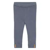 Mango Ribbed Knitted Leggings - Blue - 6-9M