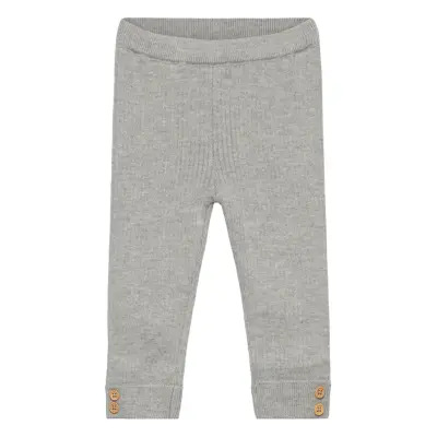 Mango Ribbed Knitted Leggings - Grey - 3-6M