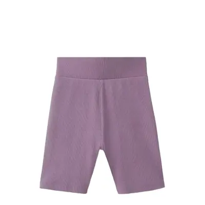 Mango Ribbed Leggings - Purple - 7-8