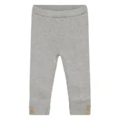 Mango Stripes Knitted Leggings Grå