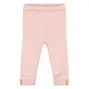 Mango Stripes Knitted Leggings Rosa