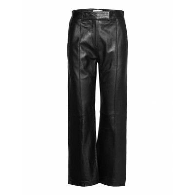 Mariam Pants Trousers Leather Leggings/Byxor Svart Stand Studio