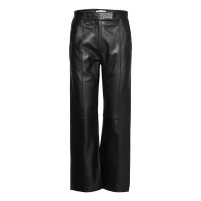 Mariam Pants Trousers Leather Leggings/Byxor Svart Stand Studio