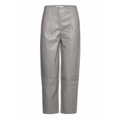 Marie Pants Trousers Leather Leggings/Byxor Grå DESIGNERS, REMIX