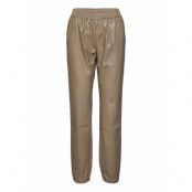 Marie Sweat Pants Trousers Leather Leggings/Byxor Beige DESIGNERS, REMIX