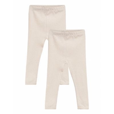 Copenhagen Colors Melange 2-Pack Leggings Kräm