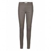 Memekb Leather Pants Bottoms Trousers Leather Leggings-Byxor Grey Karen By Simonsen