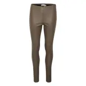 Memekb Leather Pants Bottoms Trousers Leather Leggings-Byxor Grå Karen By Simonsen