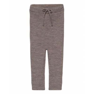 Merino Classic Rib Leggings W. Drawstrings *Villkorat Erbjudande Leggings Grå Copenhagen Colors