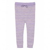 Merino Classic Rib Leggings W. Drawstrings *Villkorat Erbjudande Leggings Lila Copenhagen Colors