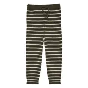 Copenhagen Colors Merino Classic Rib Leggings W. Drawstrings Grön