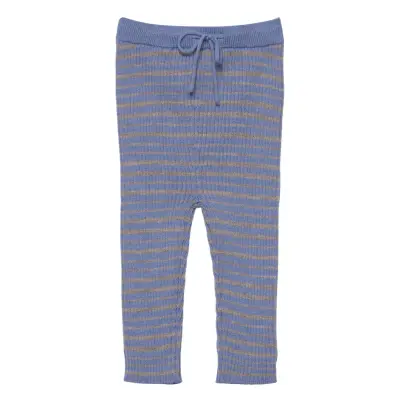 Merino Classic Rib Leggings W. Drawstrings *Villkorat Erbjudande Leggings Blå Copenhagen Colors