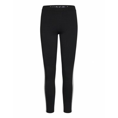 Mesh Tape Logo Legging Leggings Svart Calvin Klein Jeans
