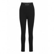 Milano Logo Elastic Legging Leggings Svart Calvin Klein Jeans