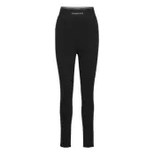Milano Logo Elastic Legging Leggings Svart Calvin Klein Jeans