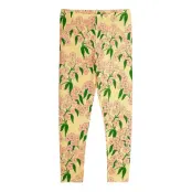 Mini Rodini Alpine Flowers Aop Leggings - Yellow - 104/110