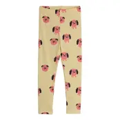 Mini Rodini Doggies Aop Leggings - Beige - 80/86