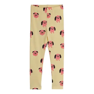 Mini Rodini Doggies Aop Leggings - Beige - 80/86