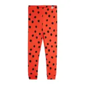 Mini Rodini Dots Aop Leggings Röd