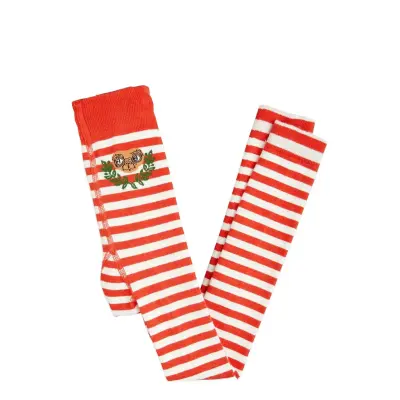 Mini Rodini E.t Stripe 1-Pack Leggings - Red - 140/146