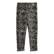 Mini Rodini Leopard Aop Brushed Jersey Leggings - Grey - 140/146