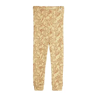 Mini Rodini Mini Leopard Aop Leggings - Beige - 68/74