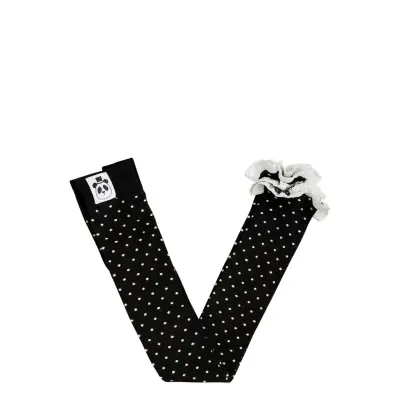 Mini Rodini Polka Dot Lace Edge 1-Pack Leggings Svart