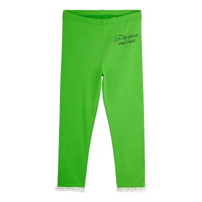 Mini Rodini To The Moon Sp Frill Leggings - Green - 92/98
