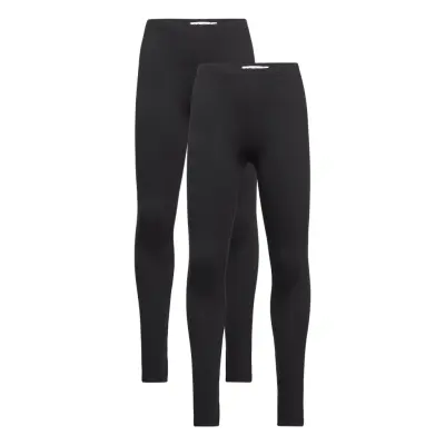 Minymo Basic Leggings (2-Pack) - Black - 86