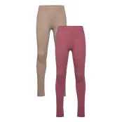 Minymo Basic Leggings (2-Pack) - Pink - 110