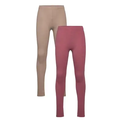 Minymo Basic Leggings (2-Pack) - Pink - 110