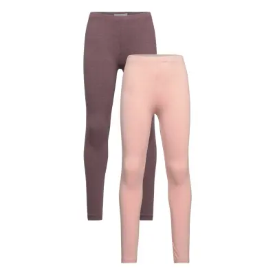 Minymo Basic Leggings (2-Pack) - Pink - 134